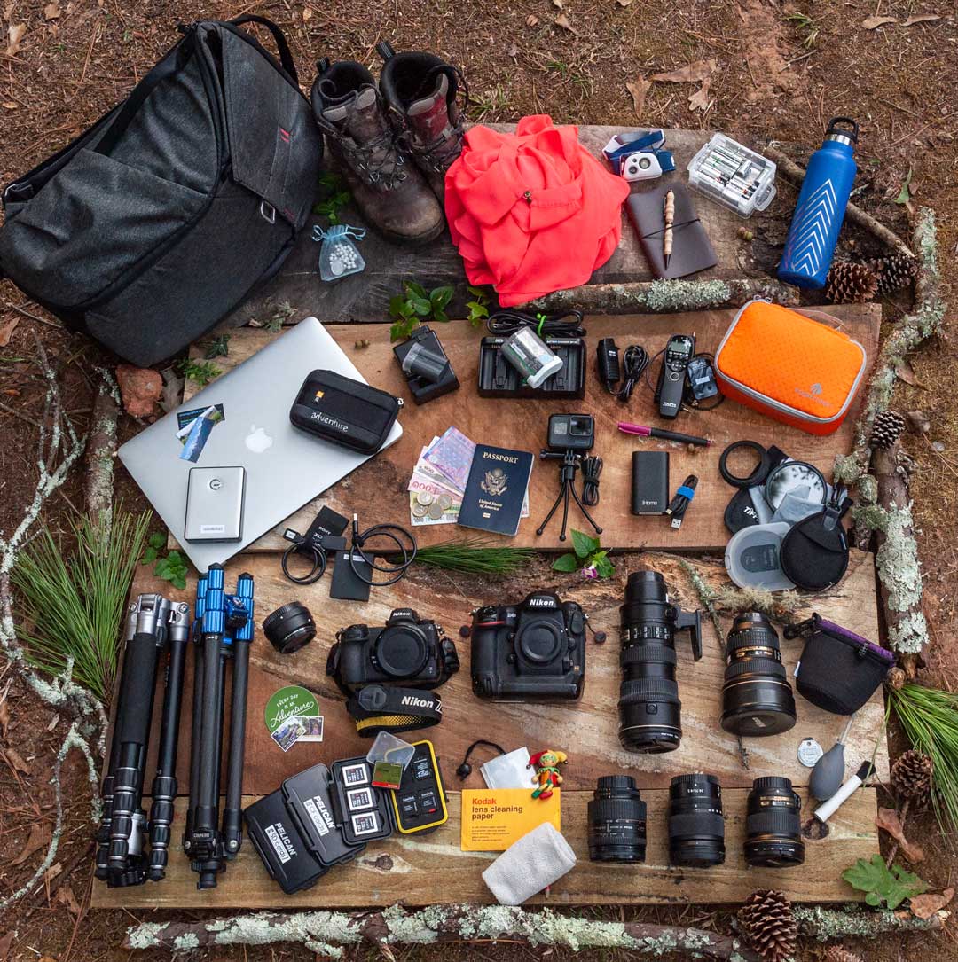 ShotKit flat lay of photography gear