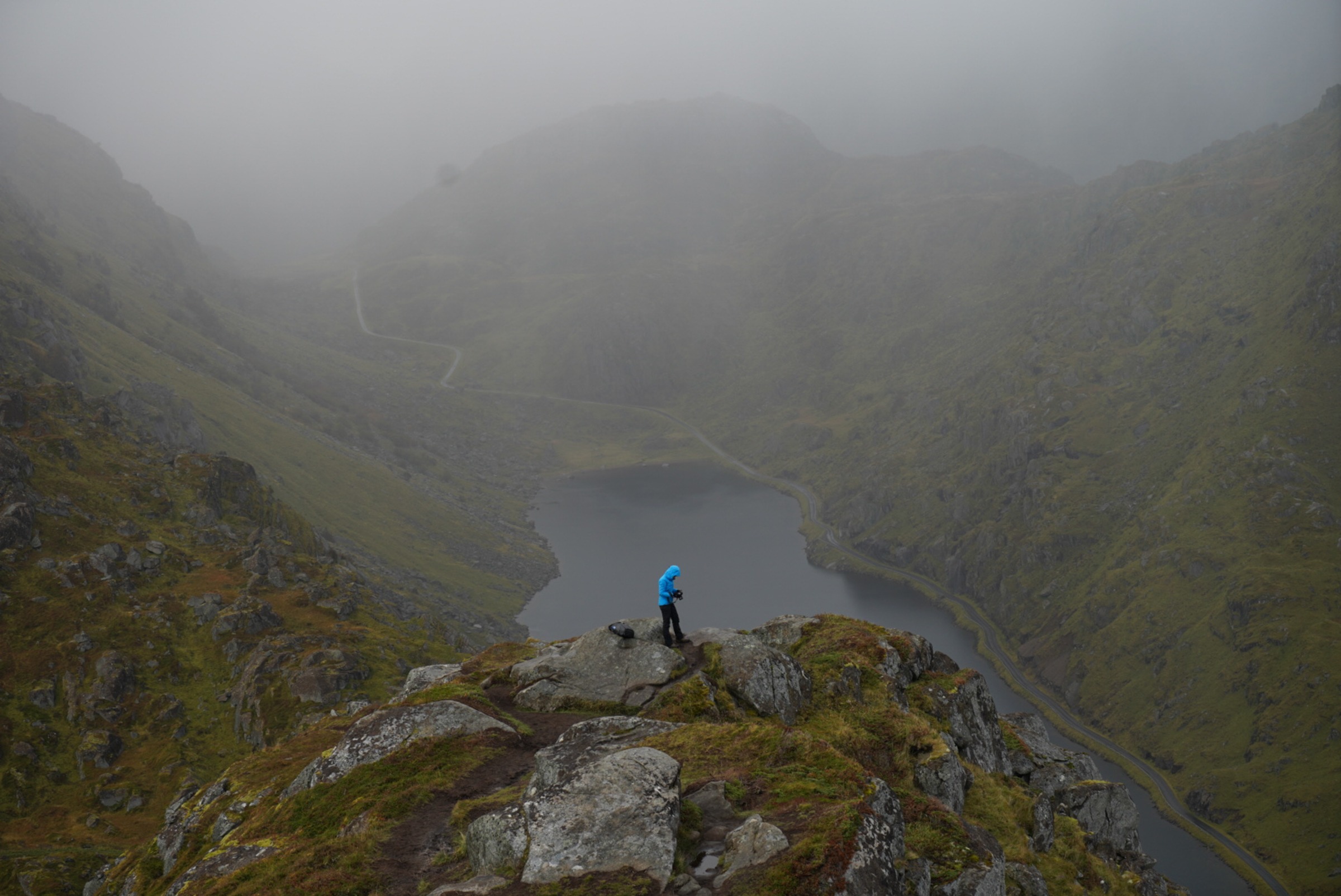 Dailyn Matthews, Adventure Photographer in Lofoten, Norway wearing Arc'Teryx jacket