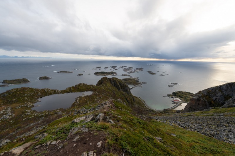 Above the town of Svolvær, Norway on the Lofoten Islands photographed by Adventure Photographer, Dailyn Matthews