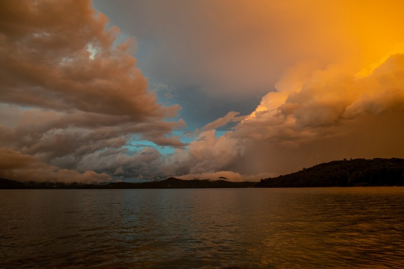 An epic sky after a storm at Lake Jocassee, South Carolina photographed by Adventure Photographer, Dailyn Matthews