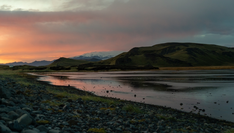 Sun setting in Vik in Iceland photographed by Adventure Photographer, Dailyn Matthews