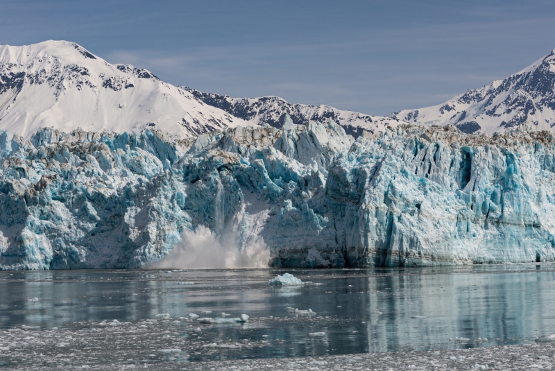 Hubbard Glacier calving part two in Alaska photographed by Adventure Photographer, Dailyn Matthews
