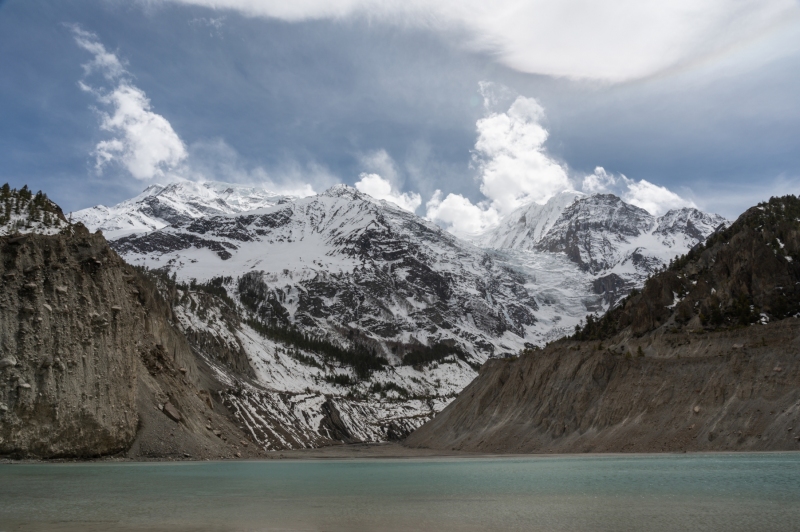 Gangapurna Lake in Manang, Nepal high in the Himalayas photographed by Adventure Photographer, Dailyn Matthews