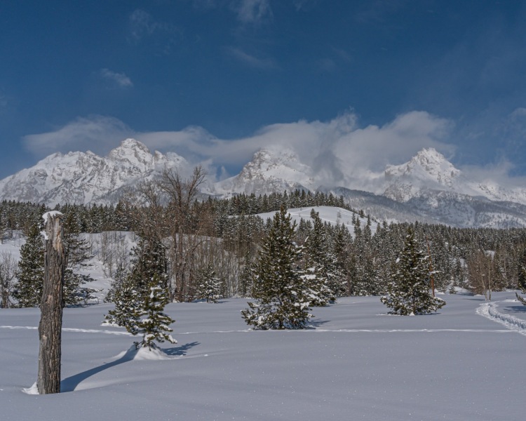 Wintertime at Grand Tetons National Park in Wyoming photographed by Adventure Photographer, Dailyn Matthews