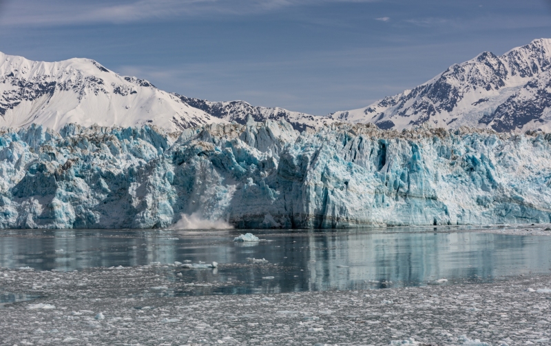 Hubbard Glacier calving in Alaska photographed by Adventure Photographer, Dailyn Matthews