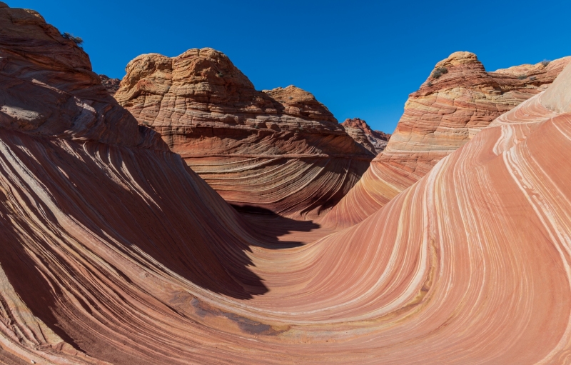 The Wave in the Coyote Buttes wilderness on the edge of Arizona and Utah photographed by Adventure Photographer, Dailyn Matthews