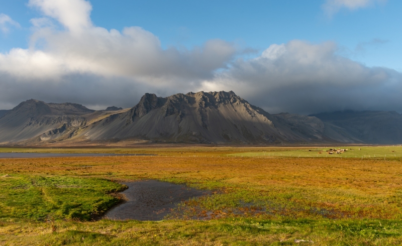 Icelandic volcano in an autumn landscape on Iceland photographed by Adventure Photographer, Dailyn Matthews
