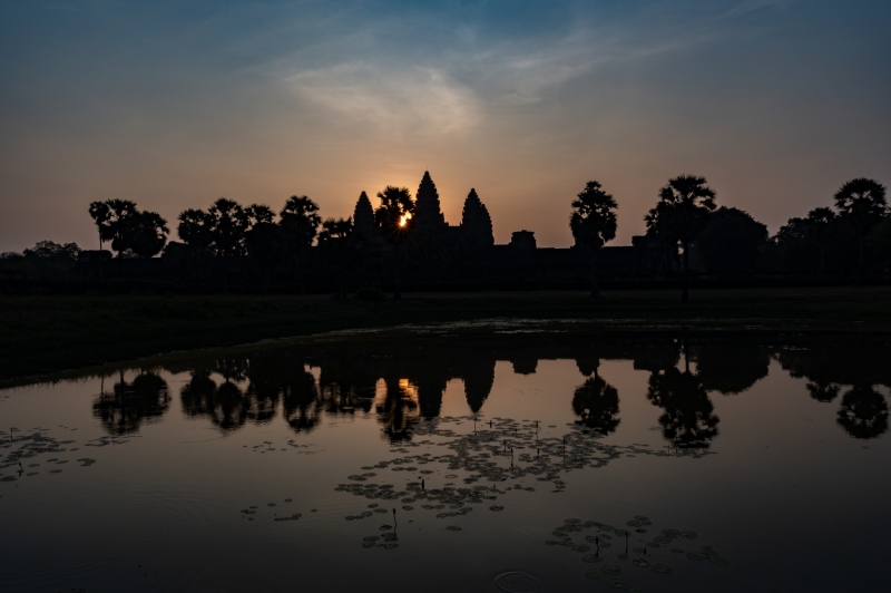 Angkor Wat Temple at sunrise in  Siem Reap, Cambodia photographed by Adventure Photographer, Dailyn Matthews