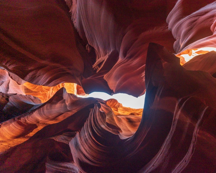 Wind carved Upper Antelope Canyon in Page, Arizona photographed by Adventure Photographer, Dailyn Matthews