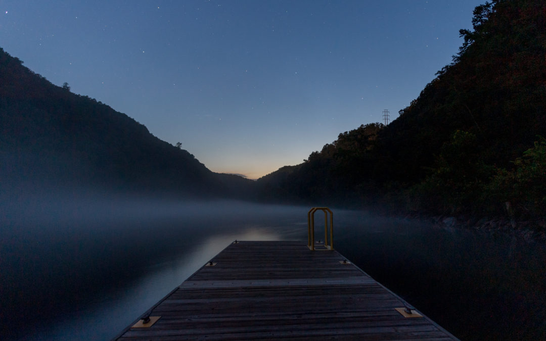 nighttime swimming hole in north carolina