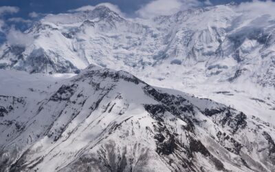 annapurna range, himalayas & snowstorms